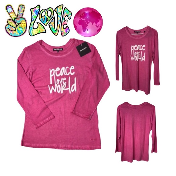 NWT PEACE LOVE WORLD The Doni Long-Sleeve Top - Picture 14 of 15